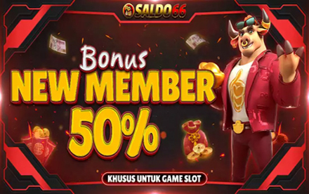 Saldo66 - Bonus New Member 50%